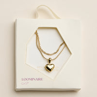 Stainless Steel Polished Heart Pendant Necklace