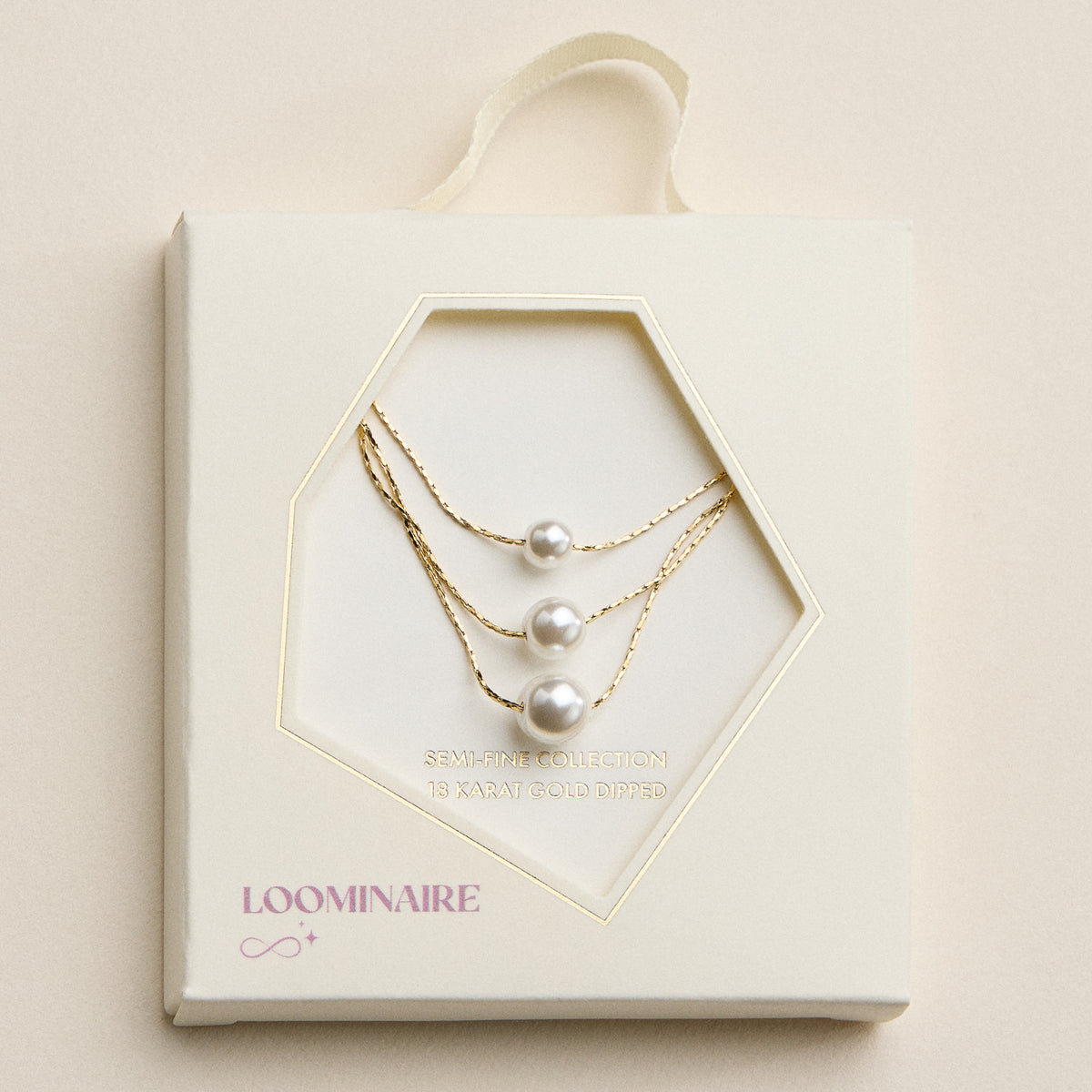 Stainless Steel Pearl Station Necklace