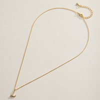 18K Gold Filled Pave Initial  Pendant Necklace