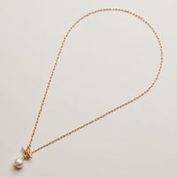 Lumi Toggle Pearl Necklace – Gold Dipped Freshwater Pearl