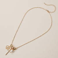 Gold Dipped Symbolic Multi Charm Necklace Collection