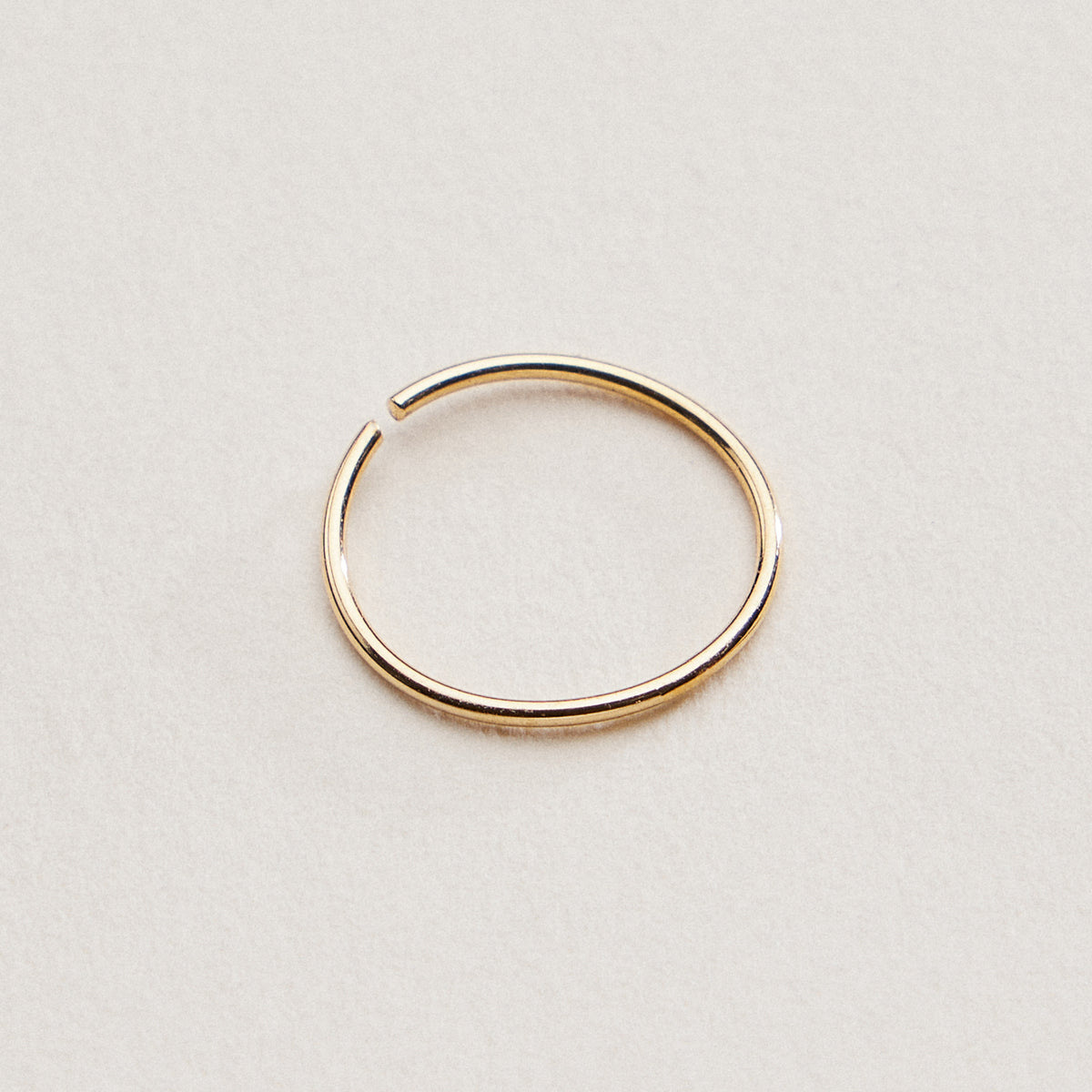 Thin Minimal Open Hoop Nose Ring