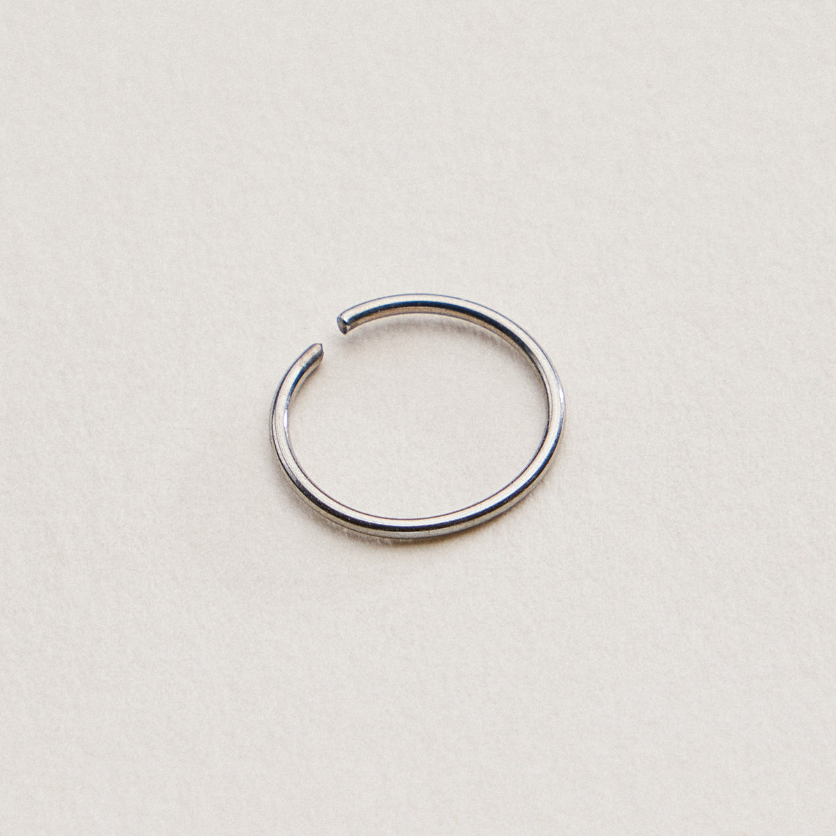 Thin Minimal Open Hoop Nose Ring