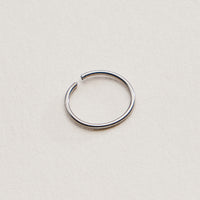 Thin Minimal Open Hoop Nose Ring
