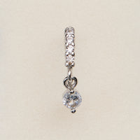 CZ Drop Charm Hinged Nose Ring