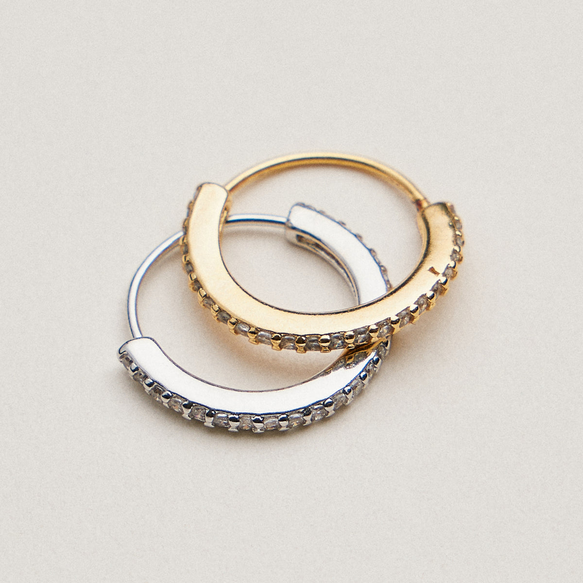 CZ Pave Hinged Nose Ring