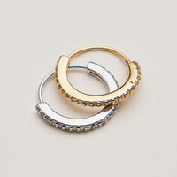 CZ Pave Hinged Nose Ring