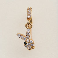 CZ Pavé Bunny Charm Hinged Nose Ring