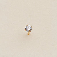 CZ Solitaire Prong Nose Stud