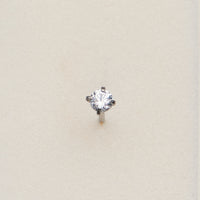 CZ Solitaire Prong Nose Stud