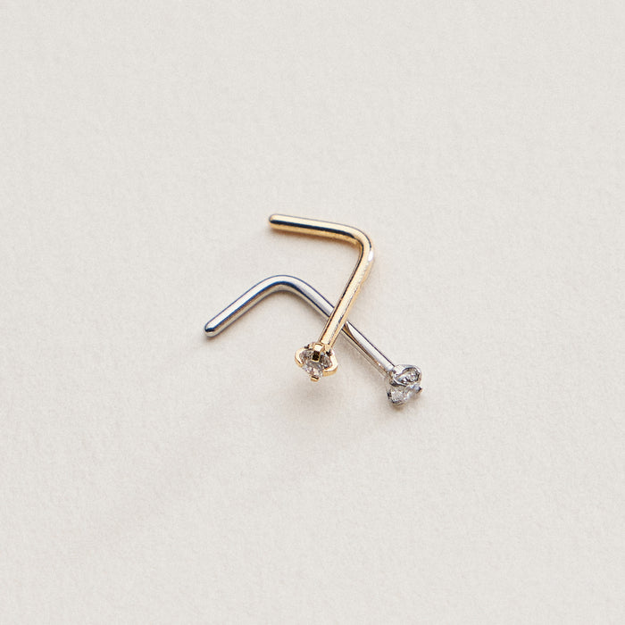Mini CZ Prong Nose Stud