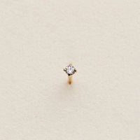 Mini CZ Prong Nose Stud