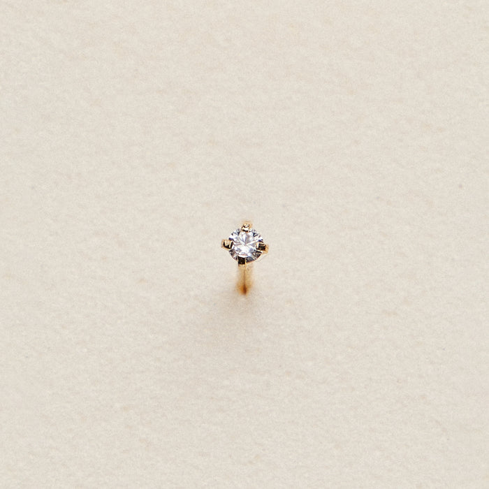 Mini CZ Prong Nose Stud