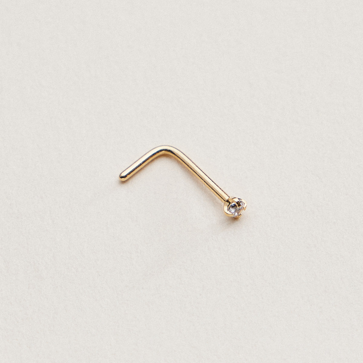 Mini CZ Prong Nose Stud