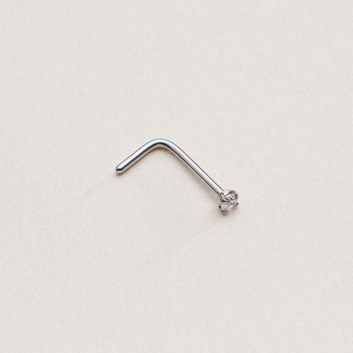 Mini CZ Prong Nose Stud