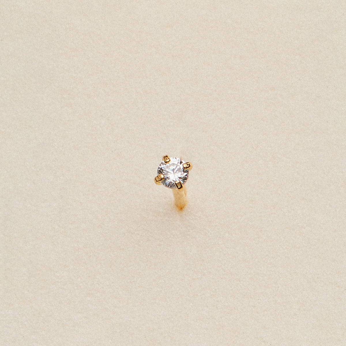 Petite CZ Prong Nose Stud