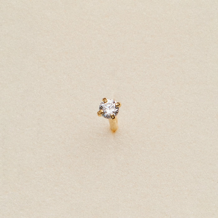 Petite CZ Prong Nose Stud