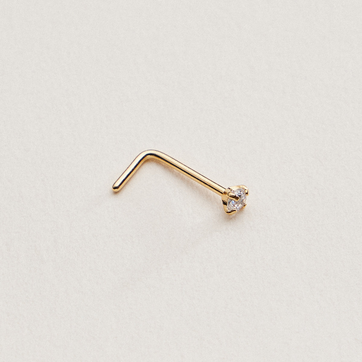 Petite CZ Prong Nose Stud