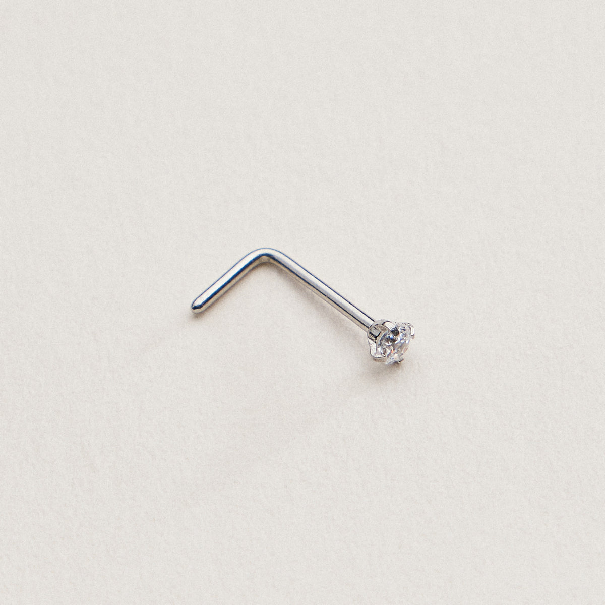 Petite CZ Prong Nose Stud