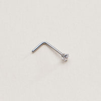 Petite CZ Prong Nose Stud