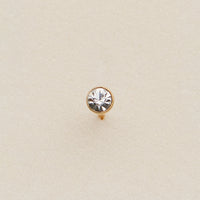 Bezel CZ Nose Stud
