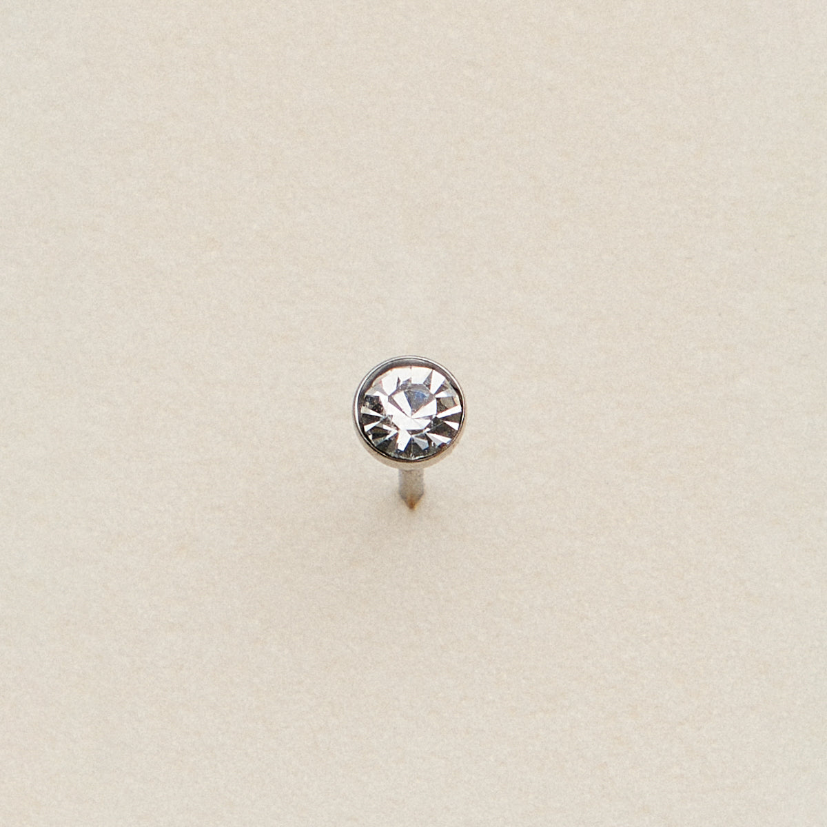 Bezel CZ Nose Stud