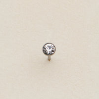 Bezel CZ Nose Stud