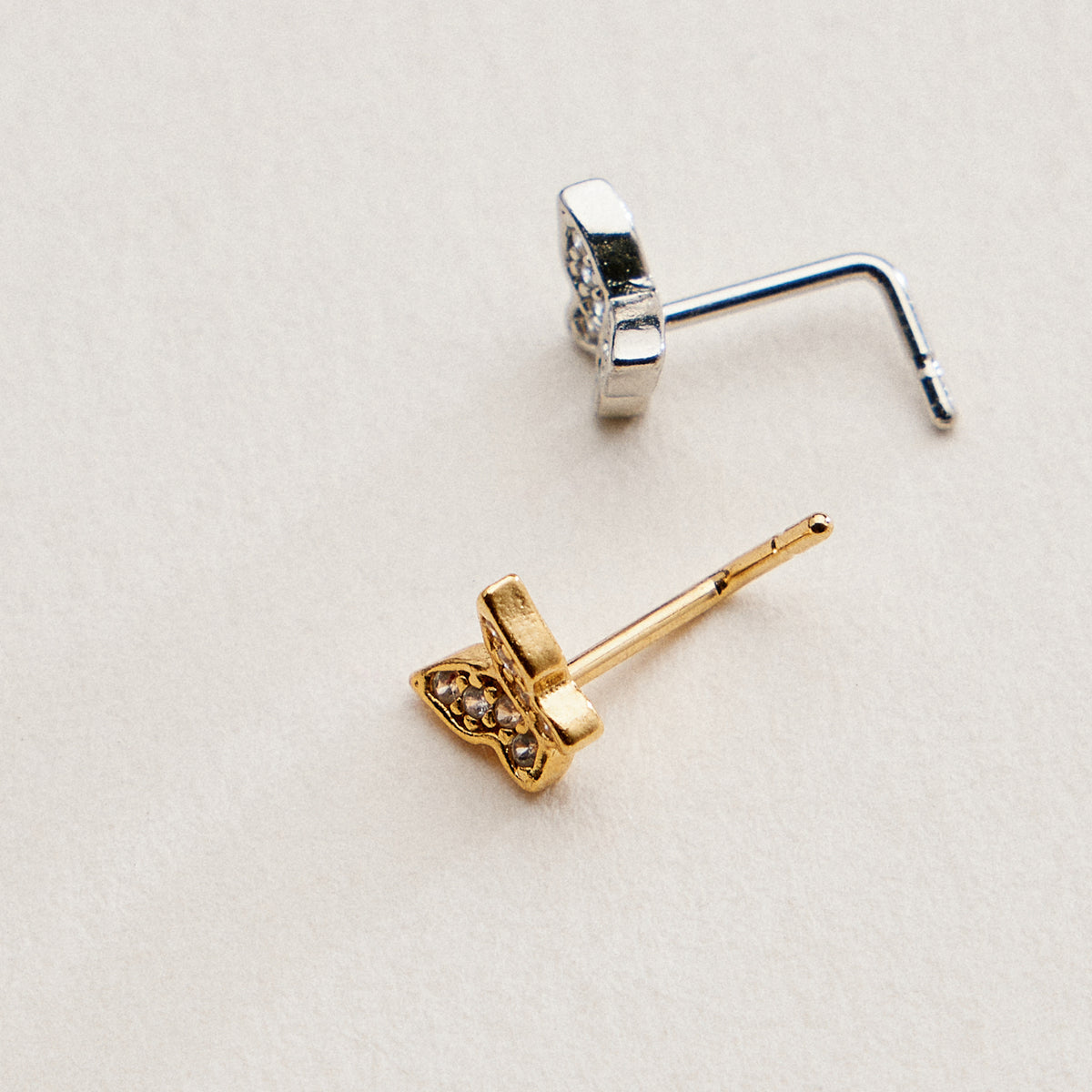 Pavé Butterfly CZ Nose Stud