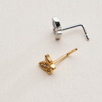 Pavé Butterfly CZ Nose Stud