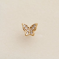 Pavé Butterfly CZ Nose Stud