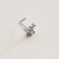 Butterfly CZ Nose Stud
