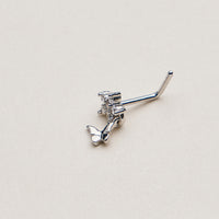 CZ Star Drop Butterfly Nose Stud