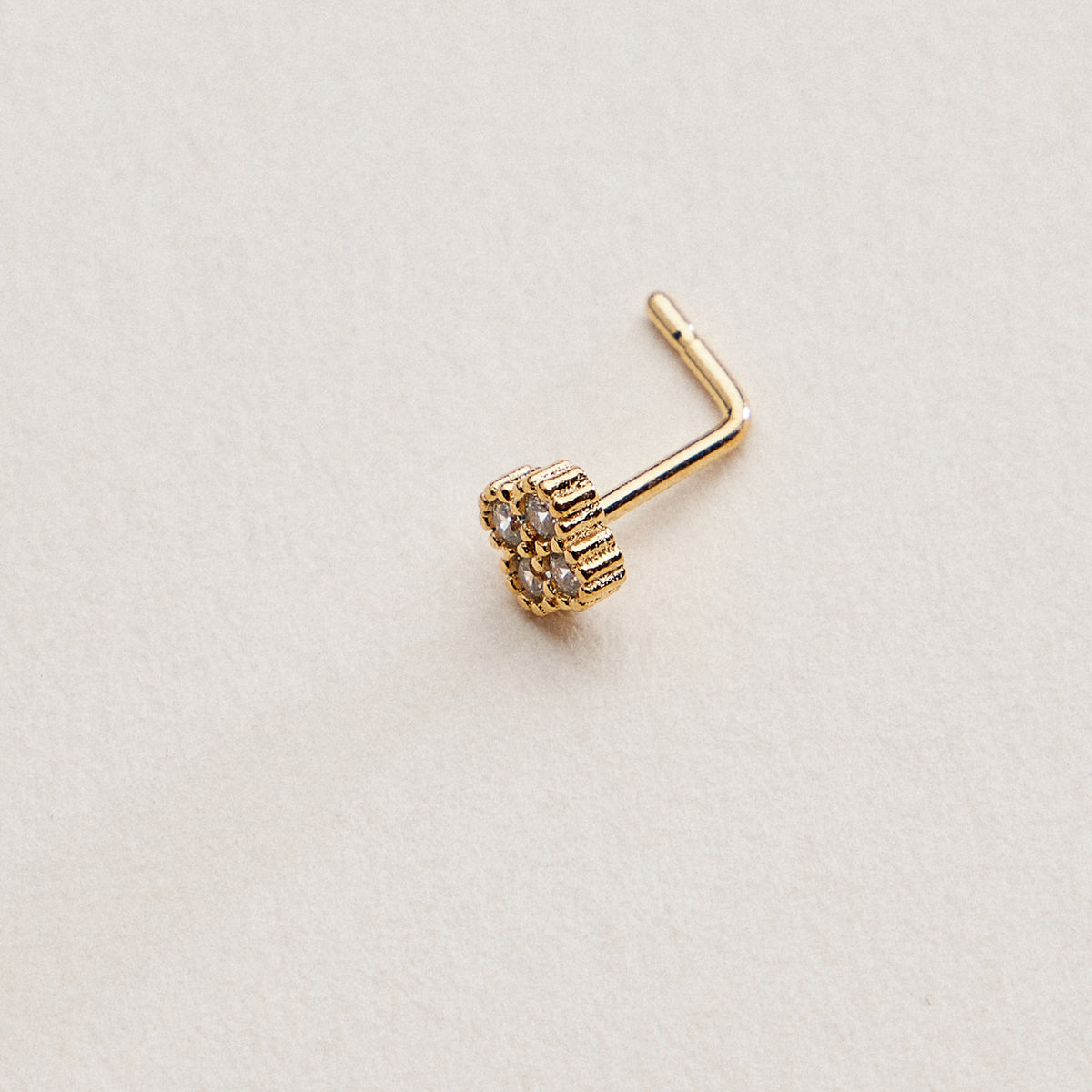 CZ Flower Cluster Nose Stud