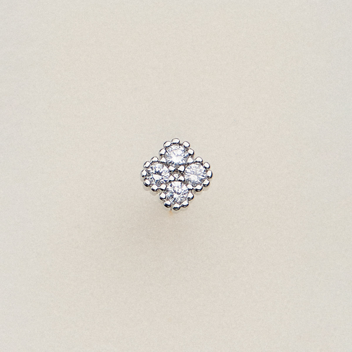 CZ Flower Cluster Nose Stud