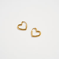 Stainless Steel Heart Hoop Earrings – Hypoallergenic & Tarnish Free