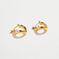 Stainless Steel Twisted Hoop Earrings – Hypoallergenic & Tarnish Free