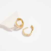 Stainless Steel Square CZ Hoop Earrings – Hypoallergenic & Tarnish Free