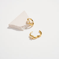 Stainless Steel CZ Stone Hoop Earrings – Hypoallergenic & Tarnish Free (3 Shapes)