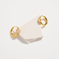 Stainless Steel CZ Stone Hoop Earrings – Hypoallergenic & Tarnish Free (3 Shapes)