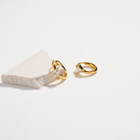 Stainless Steel CZ Stone Hoop Earrings – Hypoallergenic & Tarnish Free (3 Shapes)