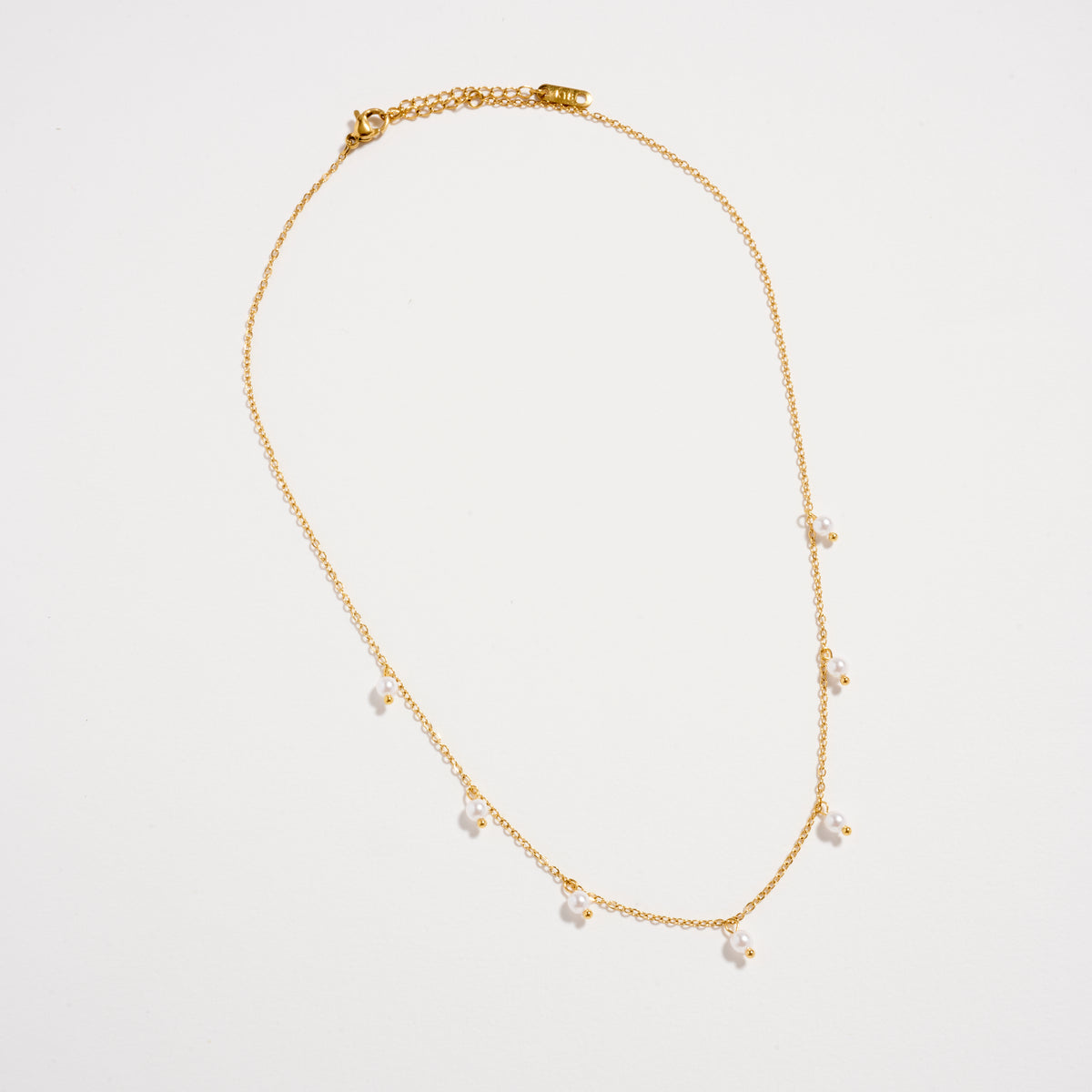 Stainless Steel Dainty Pearl Drop Necklace – Hypoallergenic & Tarnish Resistant