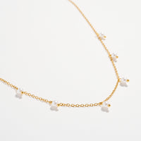 Stainless Steel Dainty Pearl Drop Necklace – Hypoallergenic & Tarnish Resistant