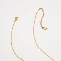 Gold CZ Solitaire Necklace – Dainty Bezel Pendant