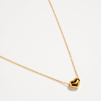 Gold Heart Necklace – Dainty Stainless Steel Pendant