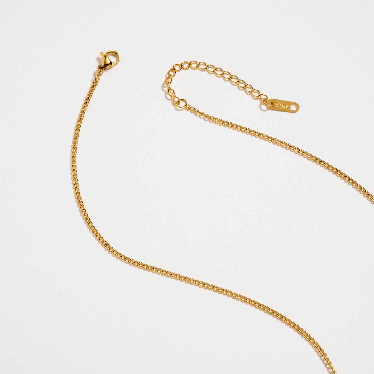 Gold Cross Necklace – Sparkling CZ Drop Pendant