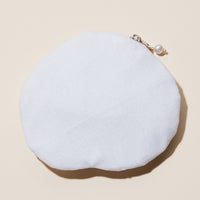 Beaded Spiral Seashell Coin Purse | Pearl Embellished Zip Pouch