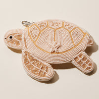 Beaded Sea Turtle Coin Purse | Coastal Zip Pouch