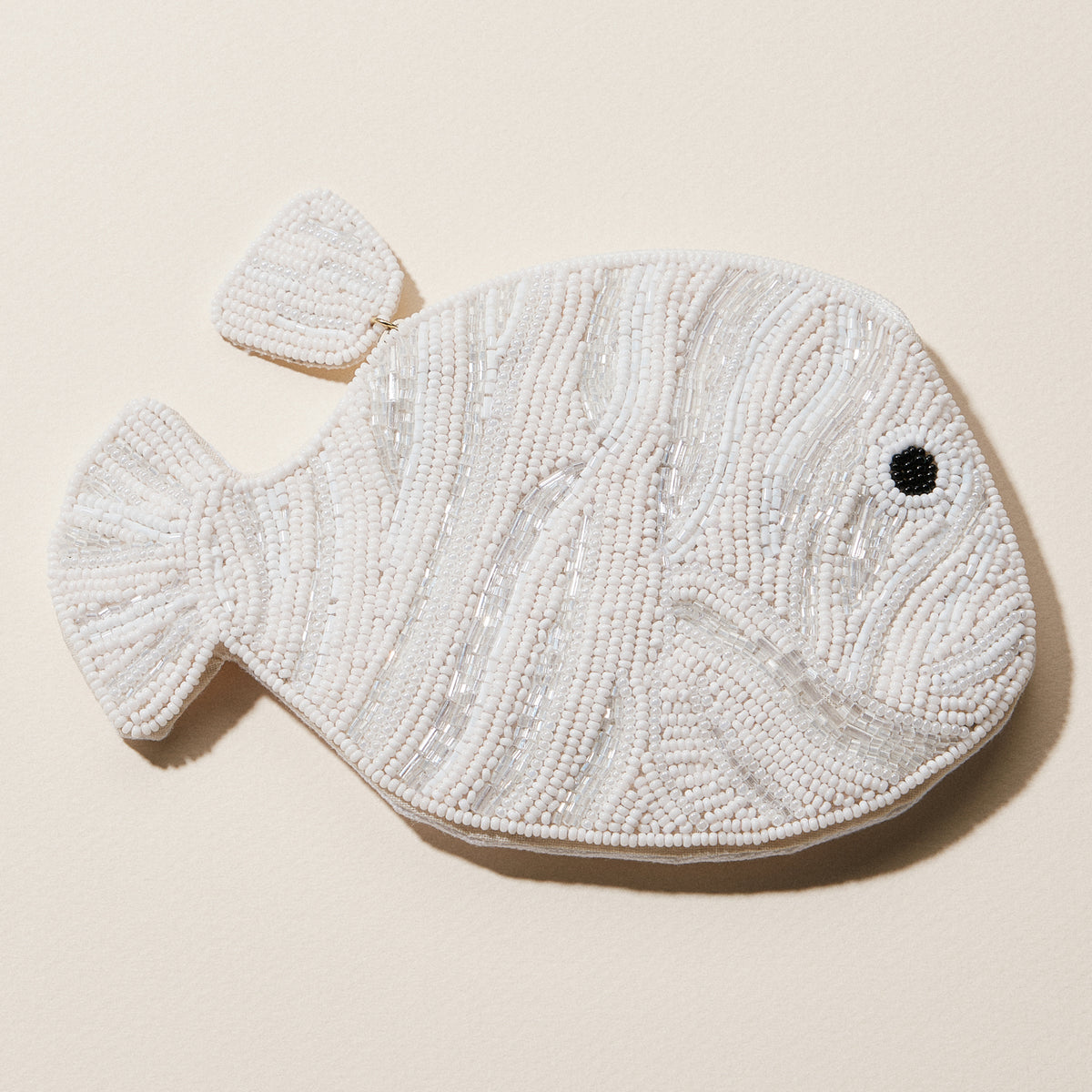 Beaded Tropical Nemo Fish Coin Purse | Coastal Zip Pouch