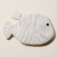 Beaded Tropical Nemo Fish Coin Purse | Coastal Zip Pouch