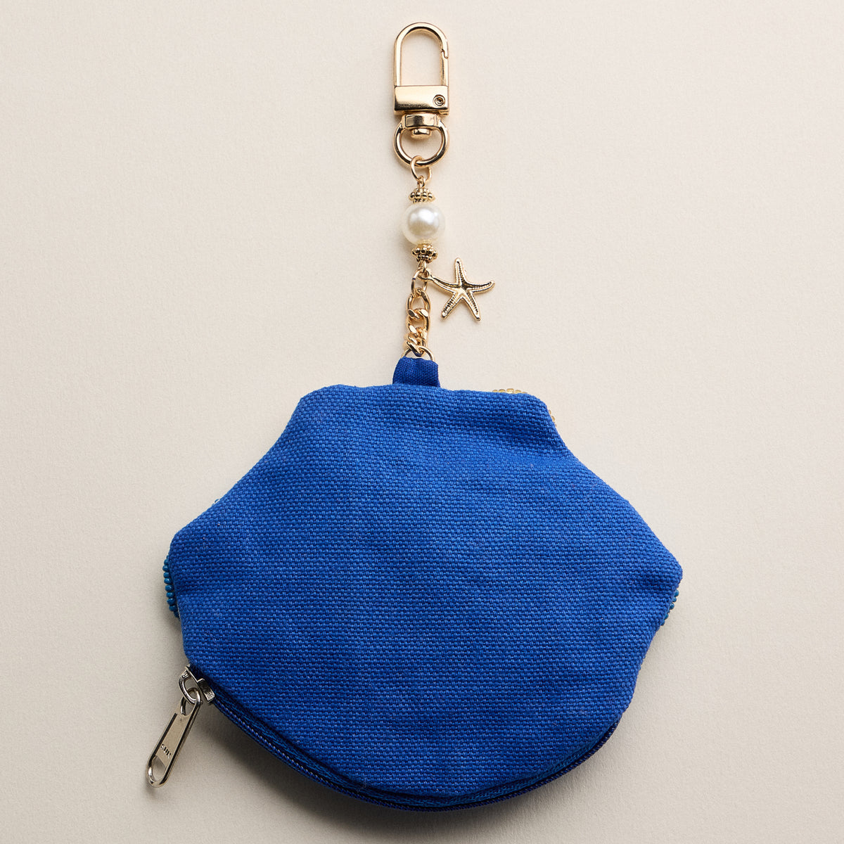 Beaded Seashell Coin Pouch Keychain – Hand-Beaded Shell Mini Purse